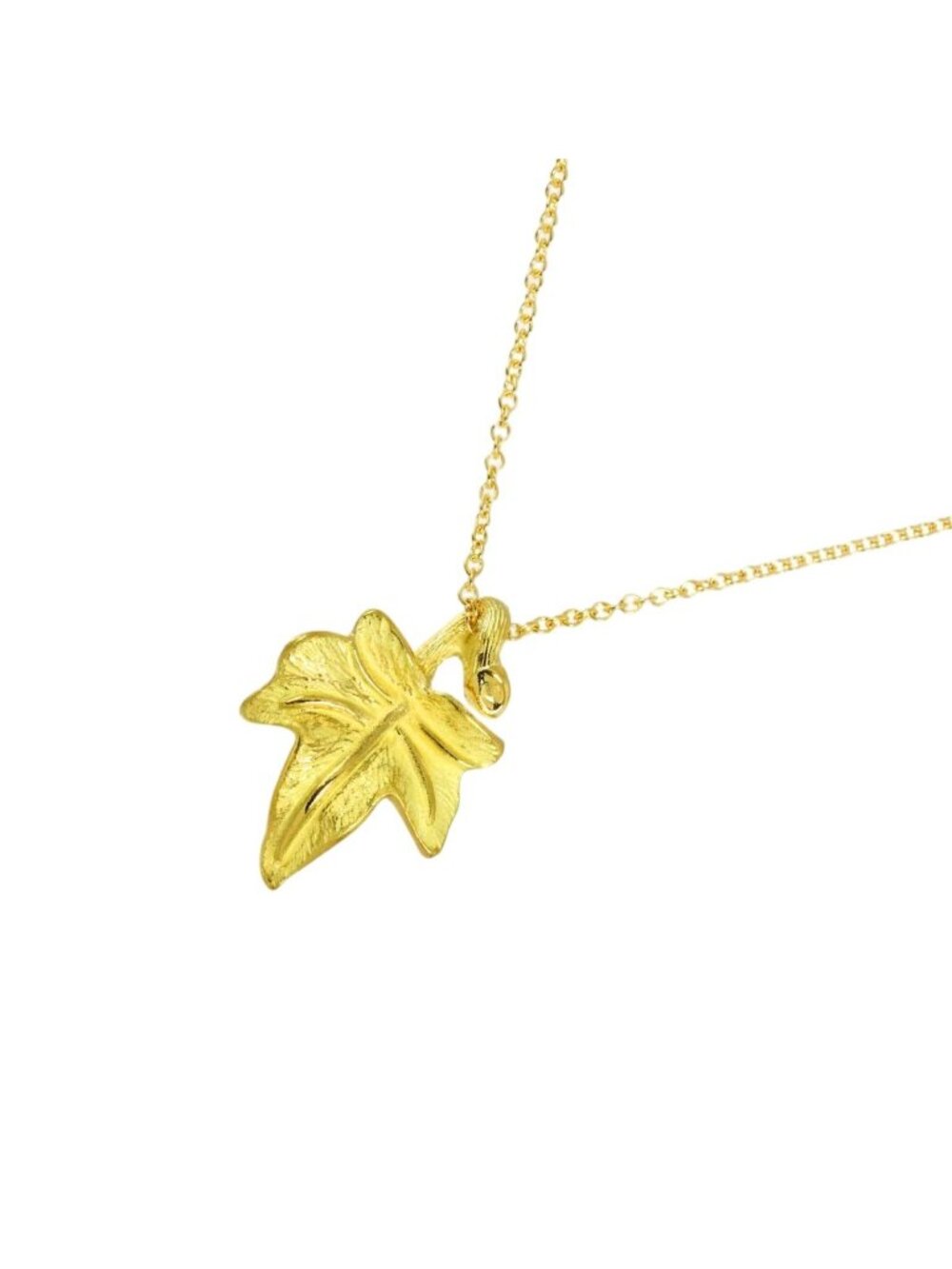 Tiffany & Co Leaf Necklace 40 18k Yellow Gold